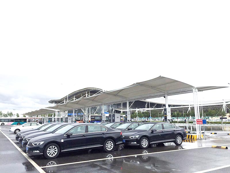 青島火車站北站充電樁膜結(jié)構(gòu)